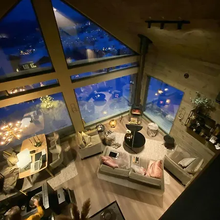 بيت للعطل With Panoramic And Trails Outside *